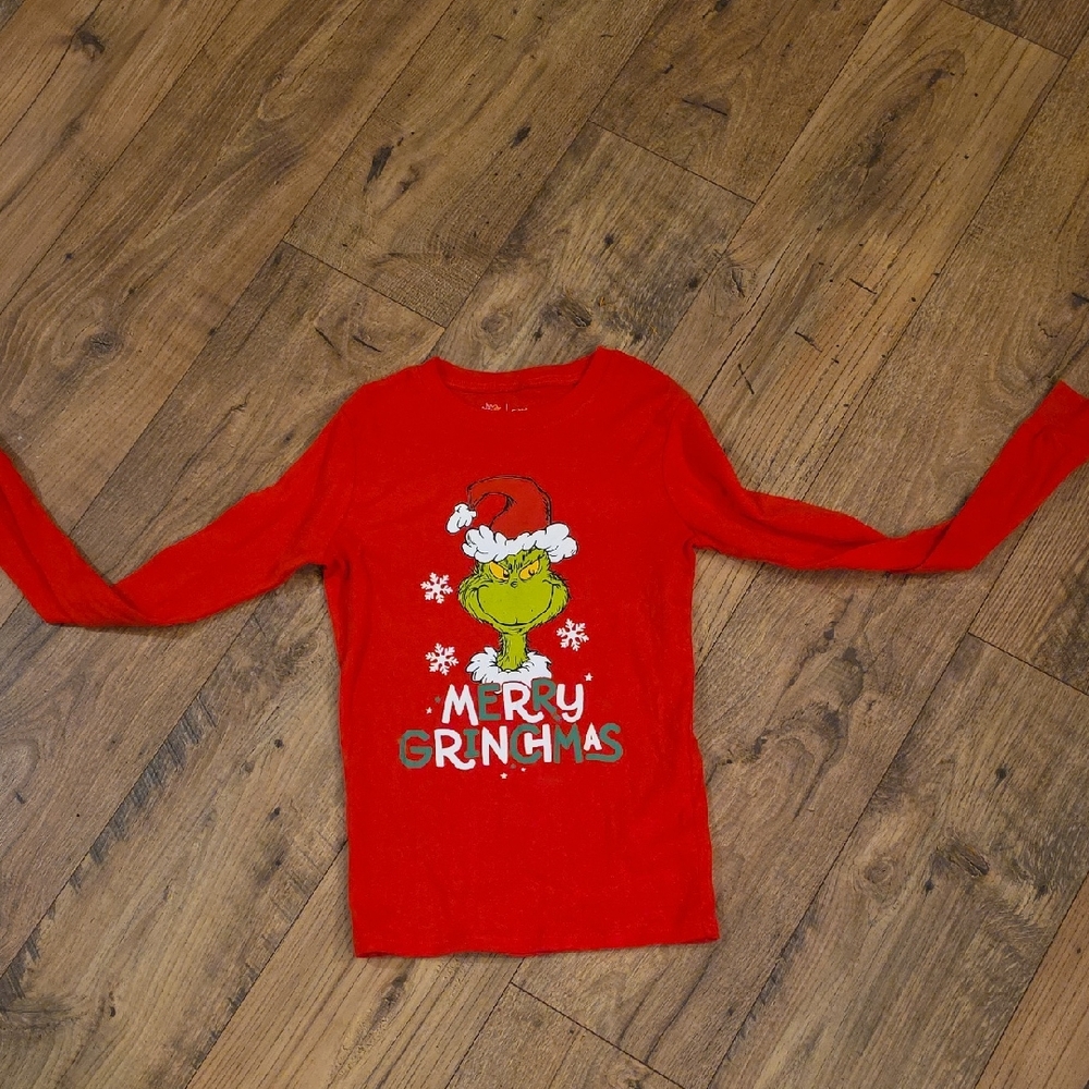 Carter's Red Merry Grinch Long Sleeve Tee